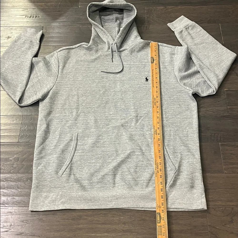 Polo Ralph Lauren Double Knit Hoodie Sweatshirt heather grey Mens XLT XL Tall